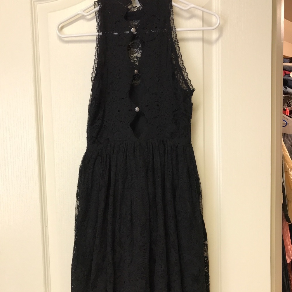 Free People Lace, Button up back, tunic dress